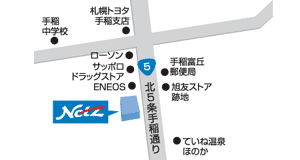 ネッツトヨタ道都 手稲店の地図