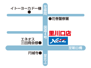 ネッツトヨタ盛岡 里川口店の地図