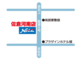 ネッツトヨタ盛岡 佐倉河南店の地図