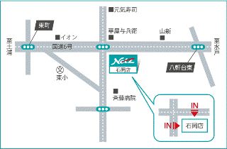 ネッツトヨタ水戸 石岡店の地図