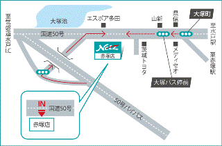 ネッツトヨタ水戸 赤塚店の地図