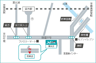 ネッツトヨタ水戸 潮来店の地図