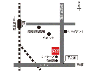 ネッツトヨタ高崎 高崎かみなかい店の地図
