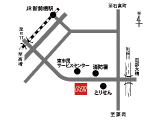 ネッツトヨタ高崎 前橋はこだ店の地図