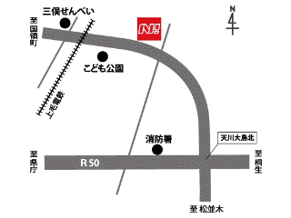 ネッツトヨタ高崎 前橋かたかい店の地図