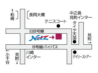 ネッツトヨタ越後 長岡本店の地図
