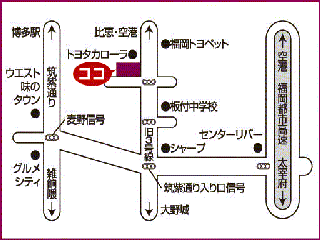 ネッツトヨタ西日本 麦野Ｕ－Ｃａｒセンターの地図