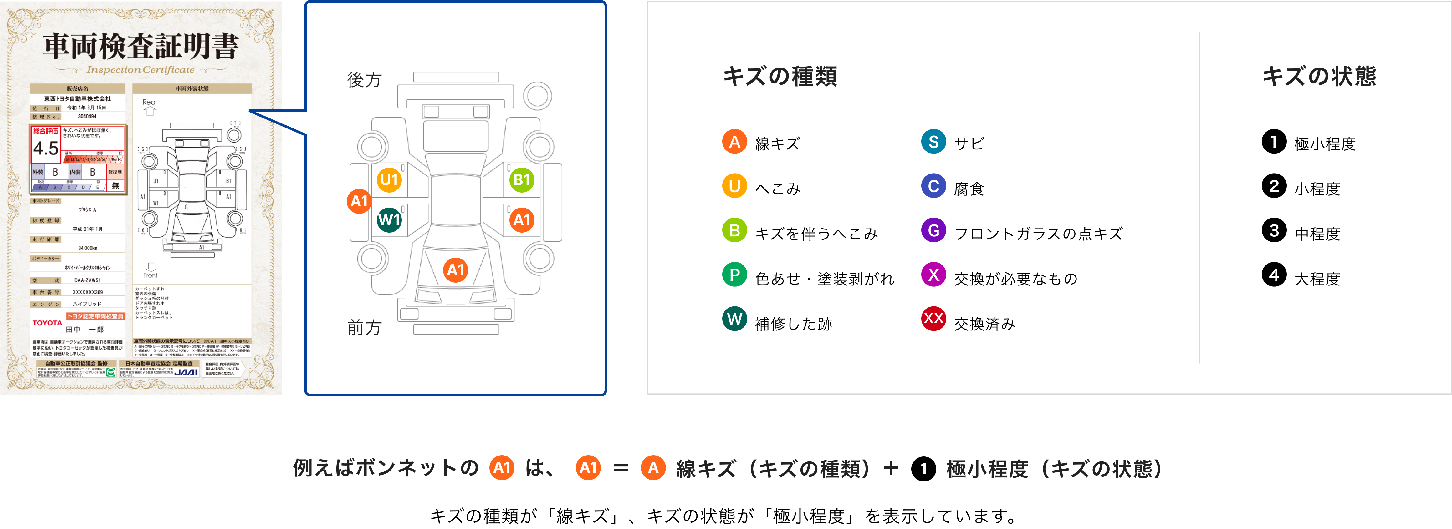 車両展開図の見方